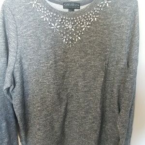 Plus size forever 21 blingy sweater